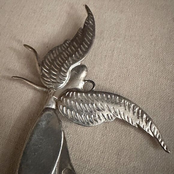 Vintage Silver Angel with engraved sentiment - Picture 4 of 7